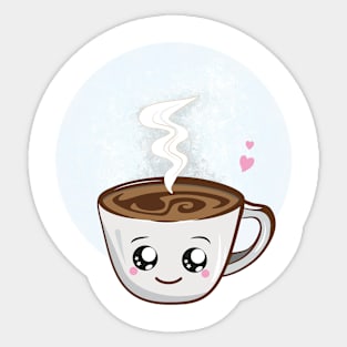 Cute cup of coffee Sticker